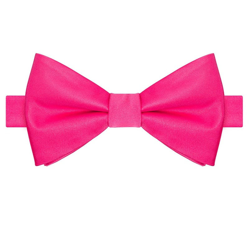 KissTies Pink Red Pre-Tied Boys Bow Ties Flamingo Satin Bowties + Gift Box - Image 1